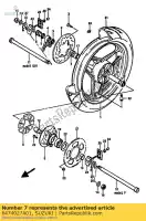 6474027A01, Suzuki, espaçador, eixo rr suzuki gsx r rx rr 750 1100, Novo