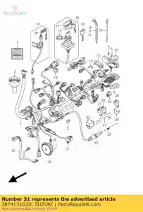 suzuki 3874131G20 bracket,relay - Bottom side