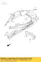 4711103H00YBA, Suzuki, couvercle, cadre, r (b suzuki uh 125 200 2007 2008, Nouveau