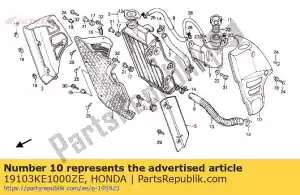 Honda 19103KE1000ZE shroud l*nh-138* - Bottom side