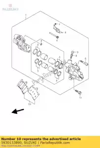 Suzuki 5930133890 padset - La partie au fond