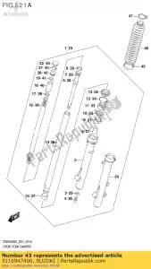 suzuki 5116947400 ring,seat stopp - Bottom side