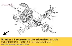 Honda 45140KTW910 guide,sensor code - Bottom side