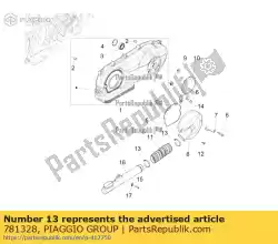 Here you can order the hose clamp from Piaggio Group, with part number 781328: