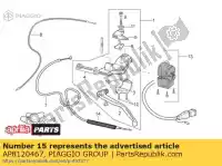 AP8120467, Piaggio Group, Manchon de réglage d'embrayage aprilia af pegaso rs rx etx mx sx futura eng cc supermotard 125 600 1 122 123, Nouveau