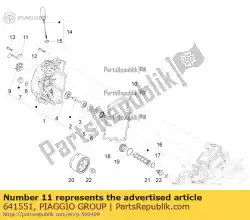 Aqui você pode pedir o placa de sonda lambda em Piaggio Group , com o número da peça 641551: