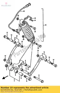 Suzuki 6210020C02 assorbitore assy - Il fondo