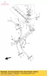 Ici, vous pouvez commander le flexible, frein 1 auprès de Yamaha , avec le numéro de pièce 1B3258720000: