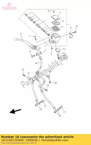 yamaha 1B3258720000 manguera, freno 1 - Lado inferior