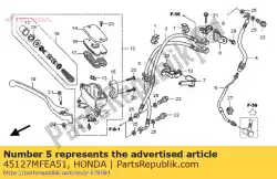 Here you can order the no description available at the moment from Honda, with part number 45127MFEA51: