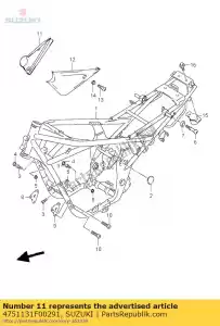 suzuki 4751131F00291 os?ona, ramka hea - Dół