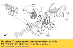 Honda 19526MCJ000 slang b, water - Onderkant