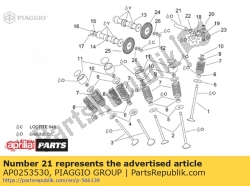 Aprilia AP0253530, Asta bilanciere, OEM: Aprilia AP0253530