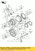 130911495, Kawasaki, houder, demperveer kawasaki vn classic d fi n vn15  c a se b mean streak p drifter r j g f h vulcan e nomad l tourer 15 15se 1500se vn1500 1500 vn1600 1600 , Nieuw