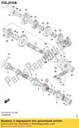 Here you can order the gear,3rd & 4th drive from Suzuki, with part number 2423135F20: