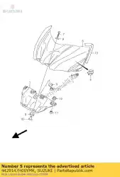 Tutaj możesz zamówić pokrywa, zbiornik paliwa od Suzuki , z numerem części 4429147H00YMK: