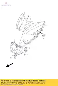 Suzuki 4429147H00YMK pokrywa, zbiornik paliwa - Dół