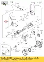 210390006, Kawasaki, cepillo klx450a8f kawasaki  klx 450 2008 2009 2010 2011 2012 2013 2014 2015 2016 2017 2018 2019 2020 2021, Nuevo