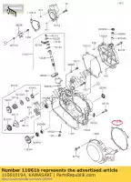 110610194, Kawasaki, junta, tampa do gerador kx85a6f kawasaki  kx 85 2006 2007 2008 2009 2010 2011 2012 2013 2014 2015 2016 2017 2018 2019 2020, Novo