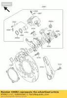 430821157, Kawasaki, Klocki hamulcowe kawasaki zz r zzr 600 1993 1994 1995 1996 1997 1998 1999 2001 2002 2003 2004 2005 2006, Nowy