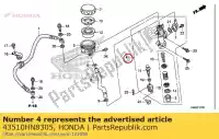 43510HN8305, Honda, sous-ensemble, arrière m / c honda  trx 420 500 520 650 680 2003 2004 2005 2006 2007 2008 2009 2010 2012 2017 2018 2019 2020, Nouveau