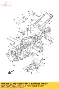 yamaha 933006080400 rolamento (3x3) - Lado inferior