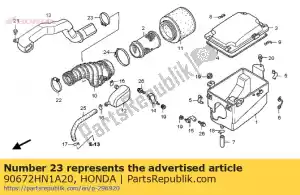 honda 90672HN1A20 bande, tube de raccordement d'air (72) - La partie au fond