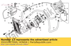 Aquí puede pedir depósito, reserva radiador de Honda , con el número de pieza 19101MCT000: