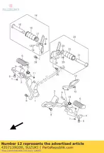 suzuki 4357139G00 garde, pour pied de page - La partie au fond