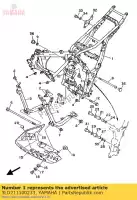 3LD211100233, Yamaha, frame comp. (3ld2) yamaha xtz supertenere 750, New