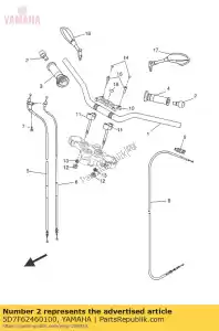 yamaha 5D7F62460100 eindgreep - Onderkant