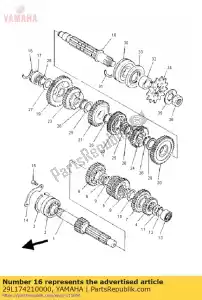 yamaha 29L174210000 as, aandrijving - Onderkant