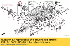 honda 15415413000 ressort, réglage de l'élément filtrant - La partie au fond