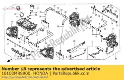 Here you can order the no description available at the moment from Honda, with part number 16102MR8900: