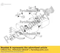 CM031701, Piaggio Group, pipe ape atd100001101, zapt10000 atm200001001, zapt10000 vin: zapc80000, motor: c000m zapc80000 zapt10000, atd1t, atd2t zapt10000, atm2t, atm3t 50 220 420 422 1997 1998 1999 2000 2001 2002 2003 2004 2005 2006 2007 2008 2009 2010 2011 2012 2013 2014 2015 2016 2, New