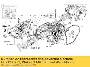 Piaggio Group GU23208272 bulhead de óleo - Lado inferior