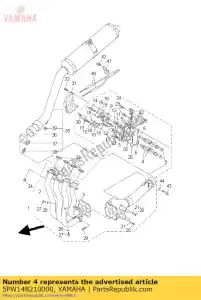 Yamaha 5PW148210000 rami?, wa?ek (zawór) - Dół