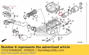 Honda 17223HN8000 ressort, boîtier de filtre à air - La partie au fond