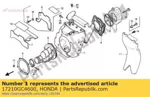 Honda 17210GC4600 caso, ar / c - Lado inferior