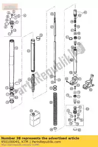 ktm 95010004S spr??yna 4,4 n / mm zestaw d = 4,9mm - Dół