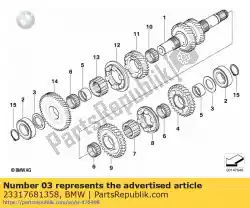 Here you can order the shim - 25x42x1,850     from BMW, with part number 23317681358: