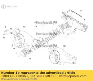 Piaggio Group 1B003353000XN2 vordercover - Bottom side