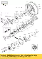 420360779, Kawasaki, manica, 40x50x16.4 zx1000nff kawasaki h2 h2r 1000 2015 2016, Nuovo