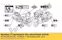 87505MCSG30, Honda, nessuna descrizione disponibile al momento honda st 1300 2009 2010, Nuovo