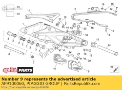 Aprilia AP9100060, Guia da corrente, OEM: Aprilia AP9100060