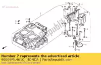 90009ML4610, Honda, boulon, bride, 10x12 honda cb  s cmx rebel c cb450s cmx450c 450 , Nouveau