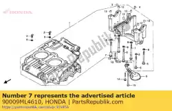Aqui você pode pedir o parafuso, flange, 10x12 em Honda , com o número da peça 90009ML4610: