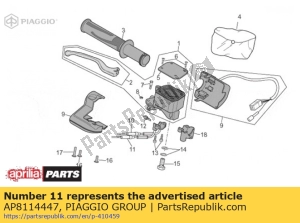 aprilia AP8114447 gas trasmission return - Bottom side