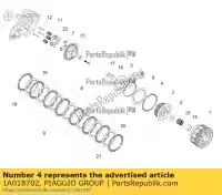 1A018702, Piaggio Group, aandrijvende koppelingsplaat aprilia ksua0 rs 660 abs (apac) tuono 660 (apac) zd4ksa00, zd4kvh, zd4ksg zd4ksue0 zd4xba00 zd4ztpiag 660 2020 2021 2022, Nieuw