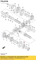 Here you can order the gear,2nd drive from Suzuki, with part number 2422138A01: